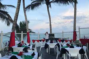 Dinner at Playa Azul Dominican Republic
