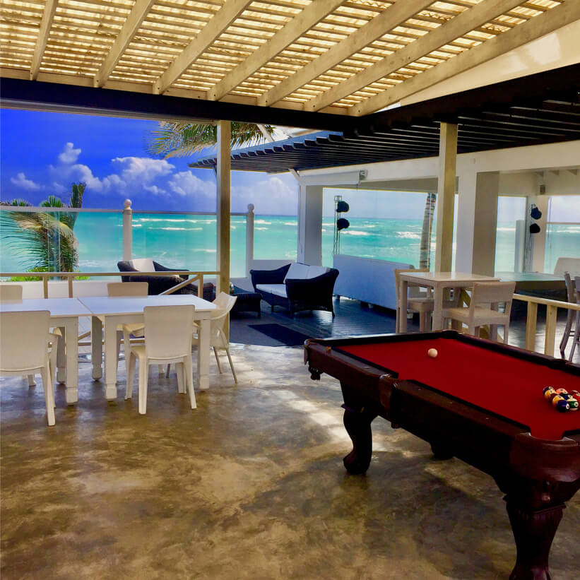 Pool Table on the Beach Dominican Republic